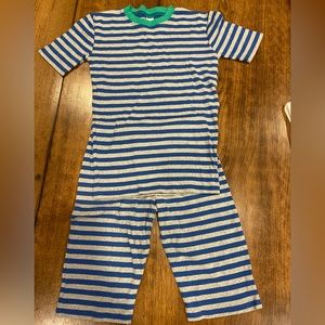 Mini Biden striped short pajama set